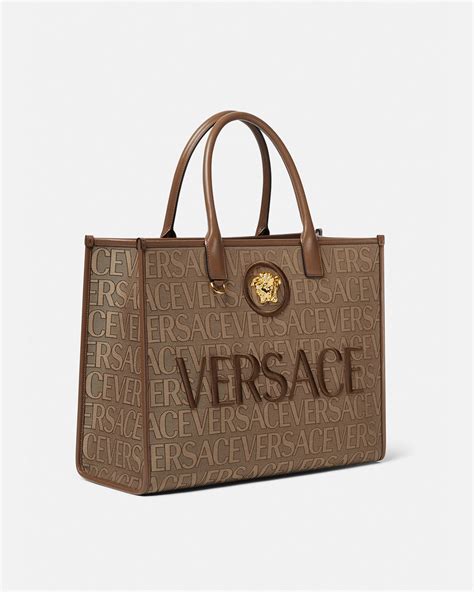 versace allover large tote bag.